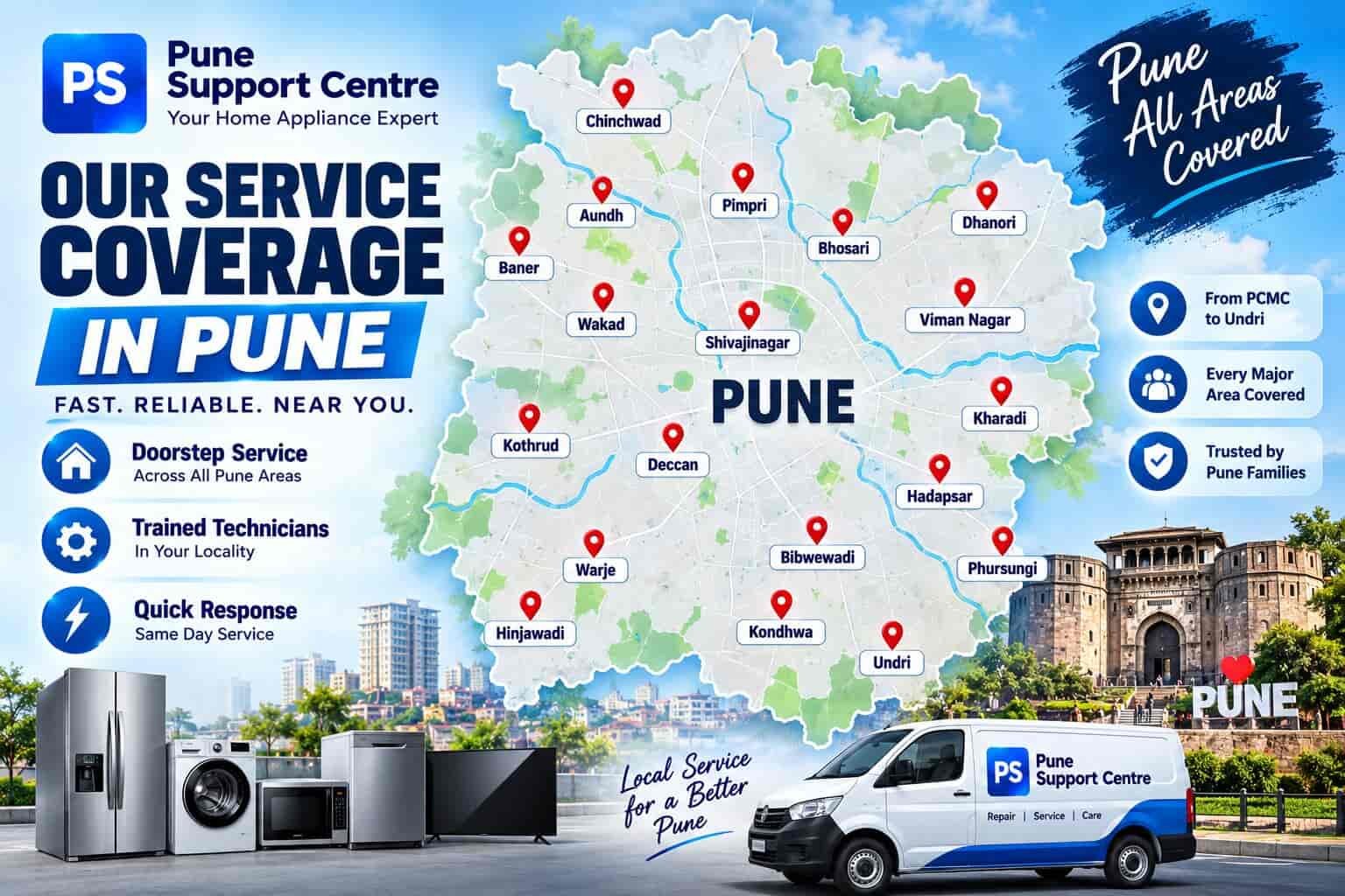Pune Support Centre service area