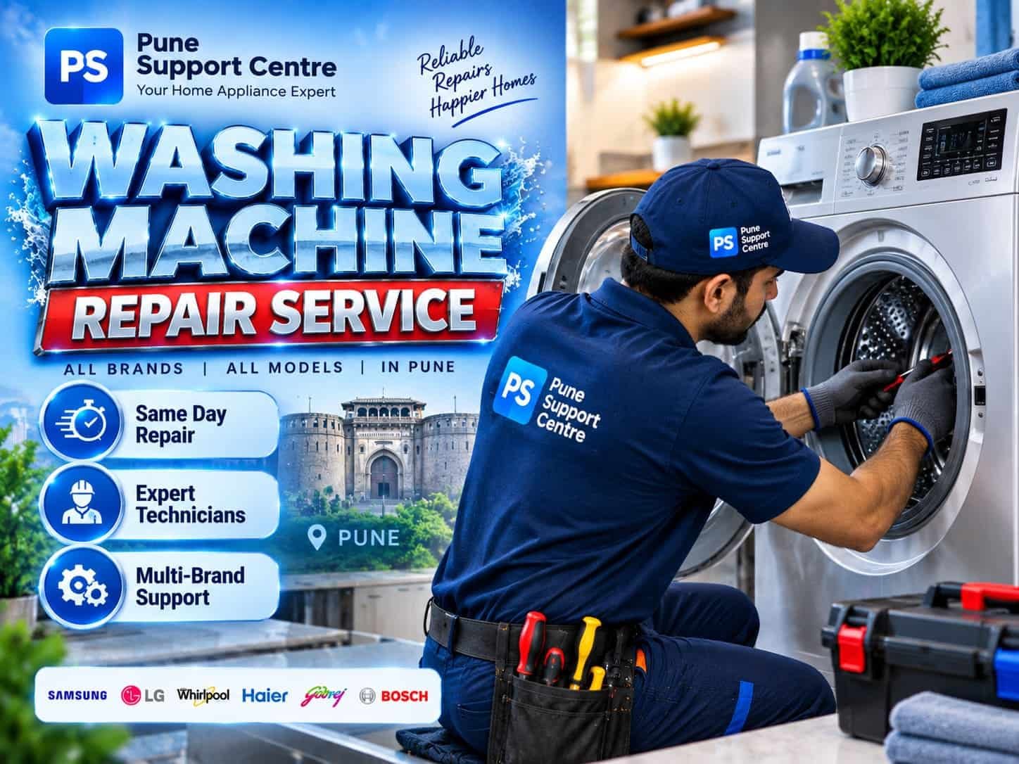 Pune Support Centre - washing machine repair service